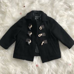 Toddler boy duffle black coat